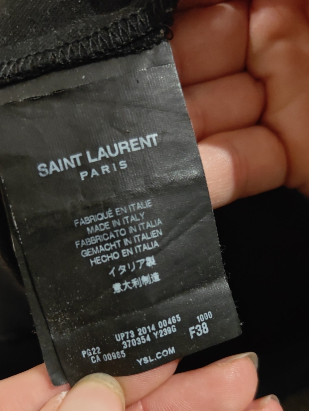 Saint Laurent Paris Black Wool Skinny Ankle Zip Trousers FR 38 US 6 - Picture 13 of 14